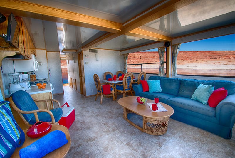 Houseboat living room